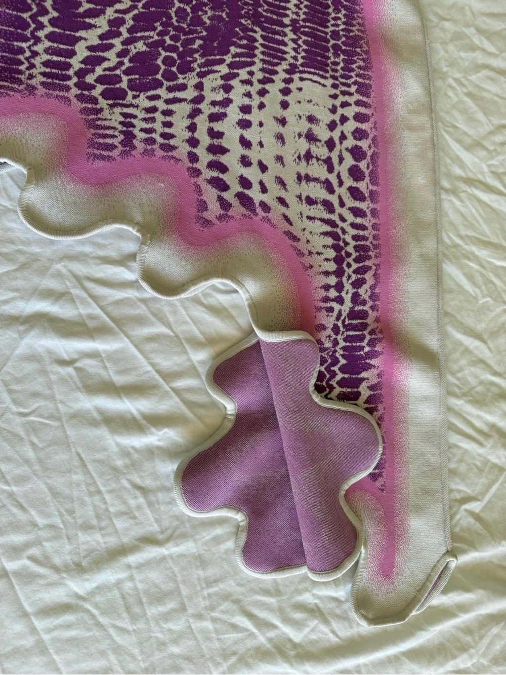 PH5 Brooklyn Wavy Asymmetric Dress Purple Knit No Tags - Picture 11 of 14